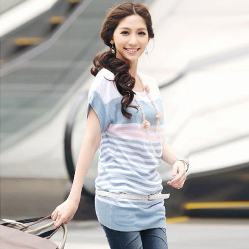 Hot Spring Summer Womens Thin Sweaters Stripe Loose Knitted Tops Tees Knitwear Pullovers Sweater Light Blue
Hot Spring Summer Womens Thin Sweaters Stripe Loose Knitted Tops Tees Knitwear Pullovers Sweater Light Blue