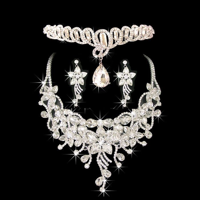 Costume Jewelry Frontlet Hair Accessories Diamond Necklace Earrings Noble Jewelry Set for Ladies in Dinner Party CN039, White
Costume Jewelry Frontlet Hair Accessories Diamond Necklace Earrings Noble Jewelry Set for Ladies in Dinner Party CN039, White