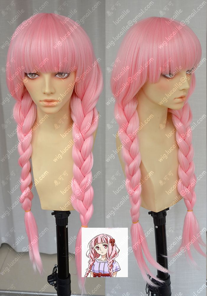 Cosplay Pink Long Braid Heat Resistant Wig Cosplay Sexy Cosplay Link From Zhang_ming16822, 24.