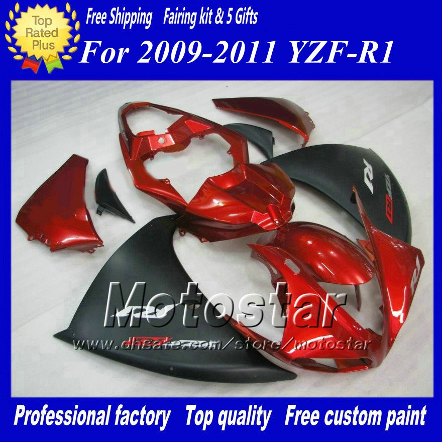 Matte Black red Fairings for Yamaha 2009 2010 2011 YZF R1 YZFR1 09 10 11 YZF-R1 full fairing kit + gift, Multi-color
Matte Black red Fairings for Yamaha 2009 2010 2011 YZF R1 YZFR1 09 10 11 YZF-R1 full fairing kit + gift, Multi-color