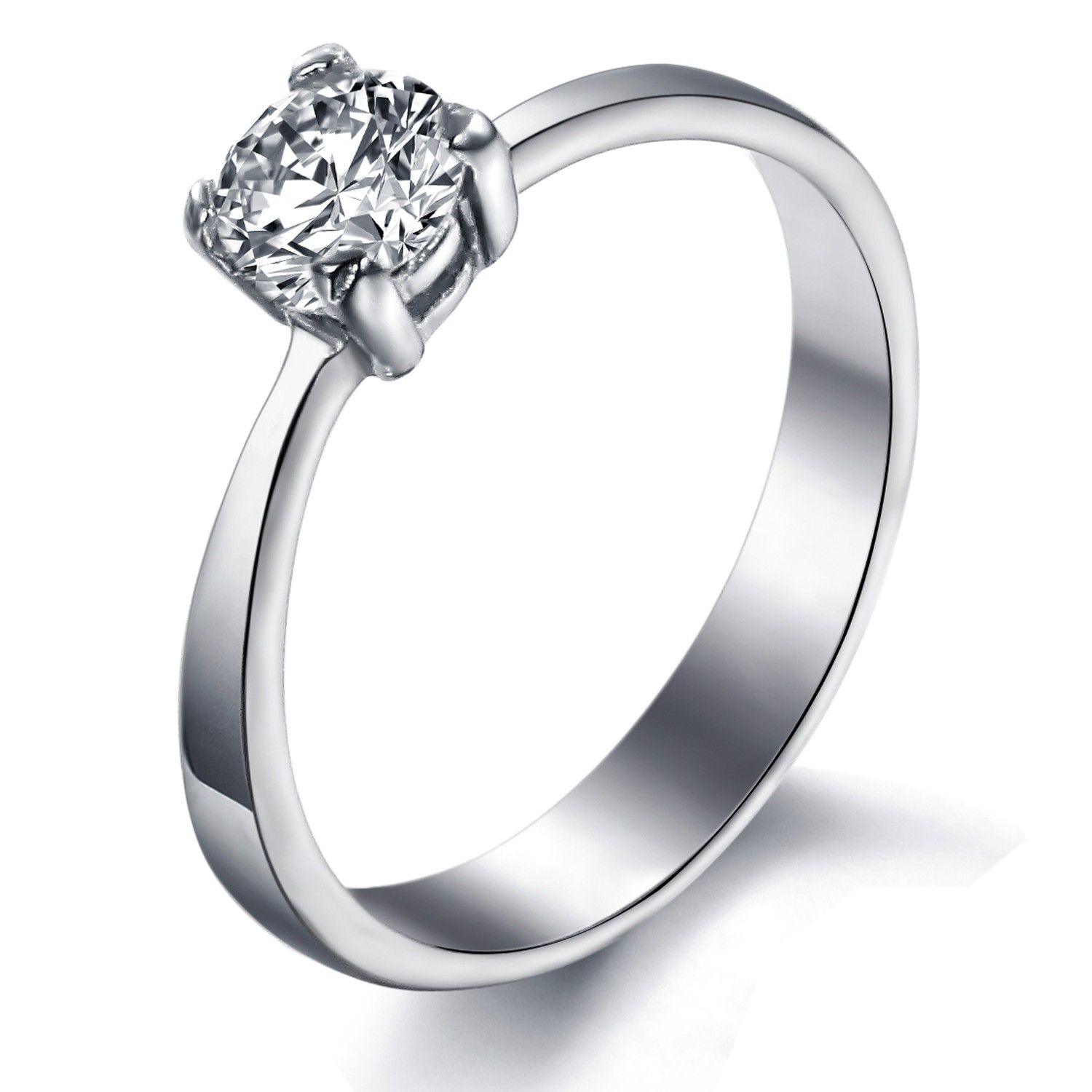 Titanium engagement wedding ring