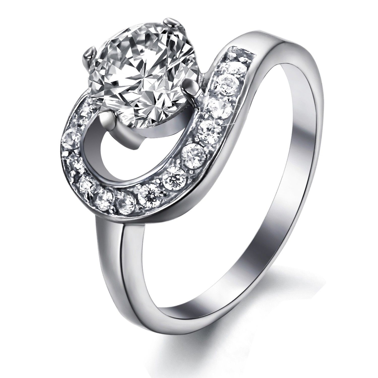 Wedding Rings - Swiss Diamond - tg05 - Ms. titanium steel rings