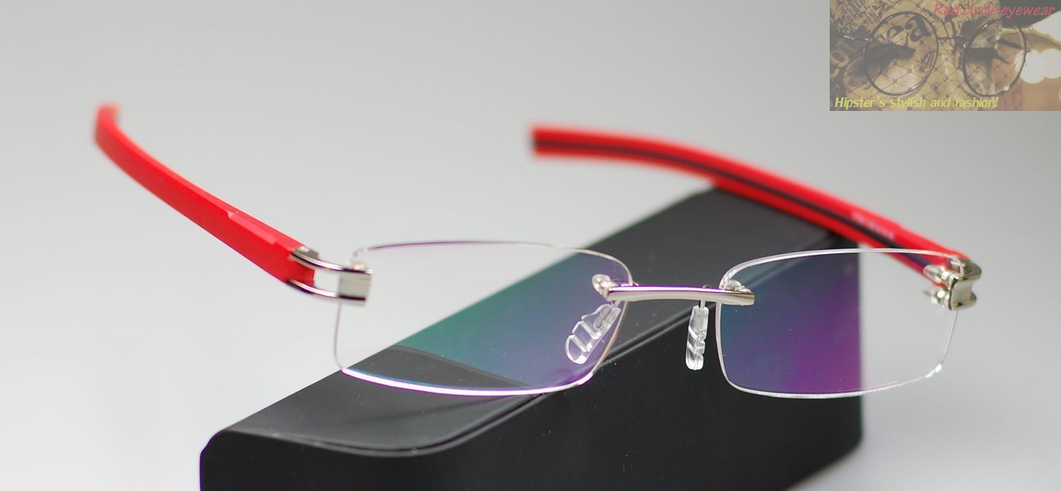 Spectacle Eyeglasses Rimless TR90 Eyeglass 7644 TRACK ...