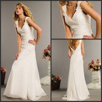 Long casual wedding dress