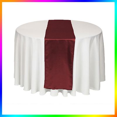 wedding  Wine Table  Cloth Wholesale   Wedding table red Satin Red runner Runners 5  Runner