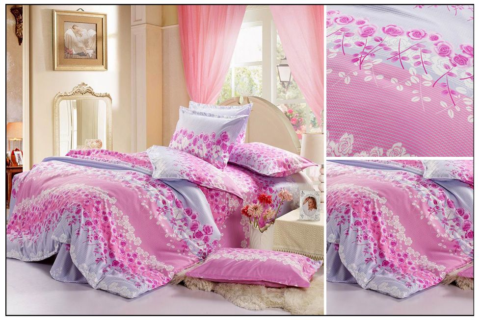 Wholesale Bedding Sets - Buy Pink Bedding Sets Beautiful Roses ...