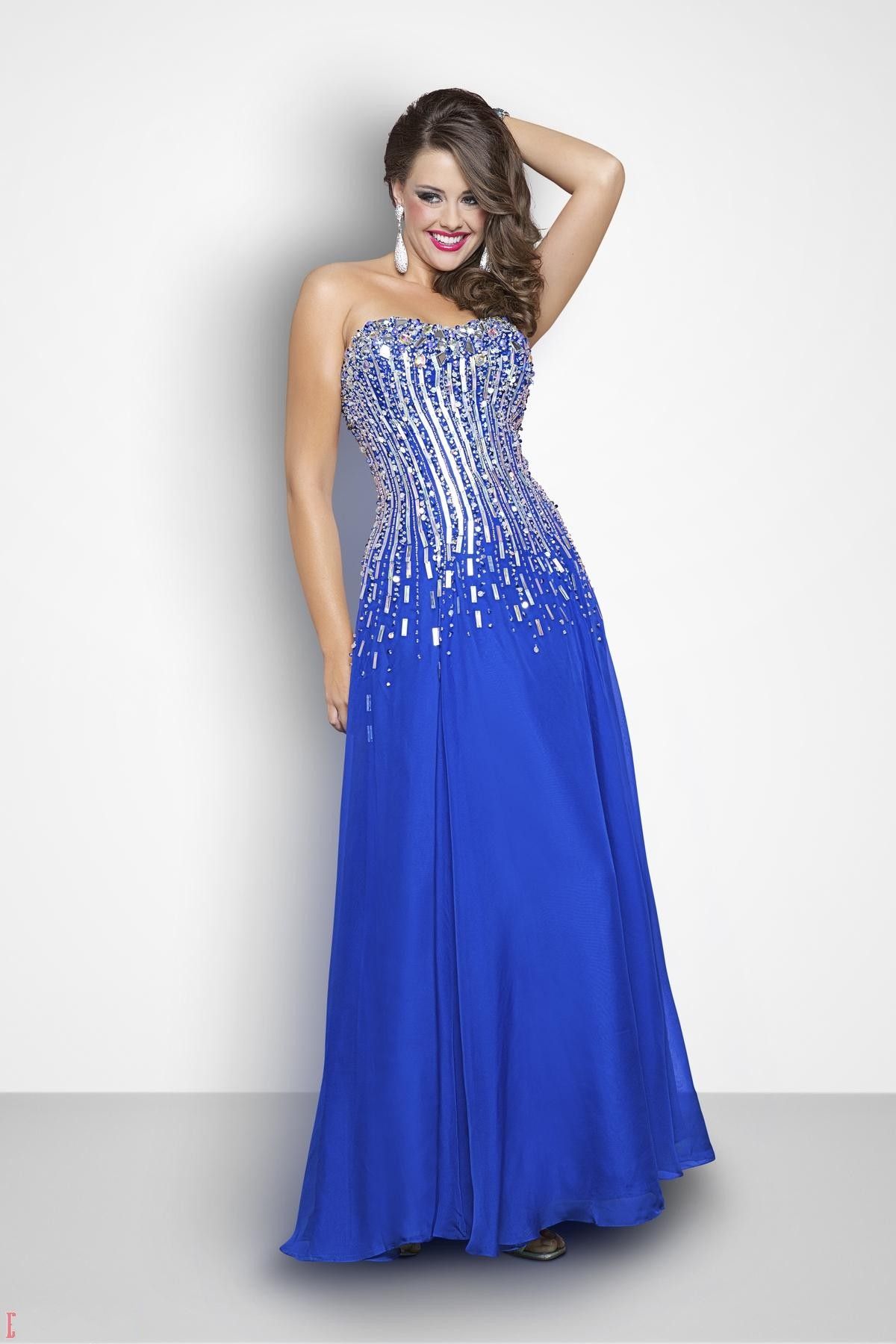 Charming Stunning A Line Sweetheart Ankle Length Royal Blue Chiffon
