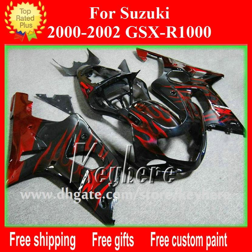 Free shipping Custom race fairing kit for SUZUKI GSXR1000 2000 2001 2002 GSXR 1000 00 01 02 K2 fairings G6g new red flames motorcycle parts, Same as picture
Free shipping Custom race fairing kit for SUZUKI GSXR1000 2000 2001 2002 GSXR 1000 00 01 02 K2 fairings G6g new red flames motorcycle parts, Same as picture
