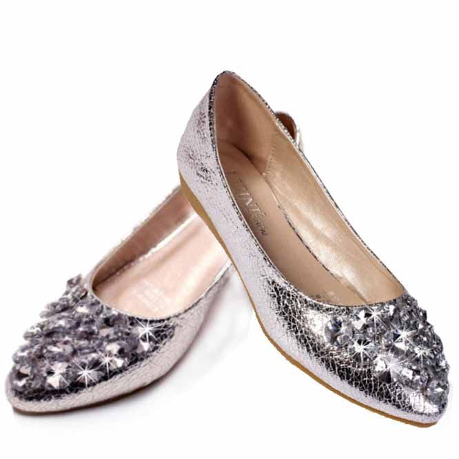 Wholesale Wholesale - sales solid women flat shoes fashion mix match the shoes Lady Flats 3color
