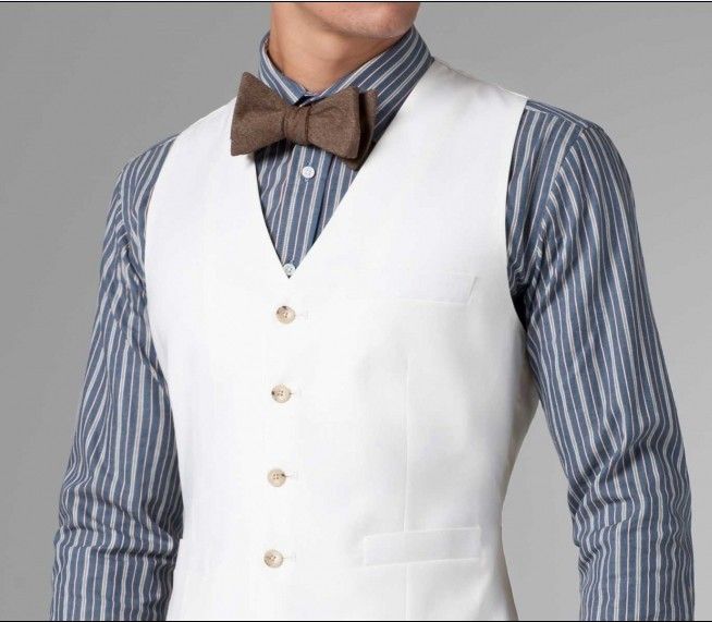 New Style White Two Buttons Groom Tuxedos Best Man Peak Lapel Groomsmen Men Wedding Suits Bridegroom (Jacket+Pants+Tie+Vest) H868