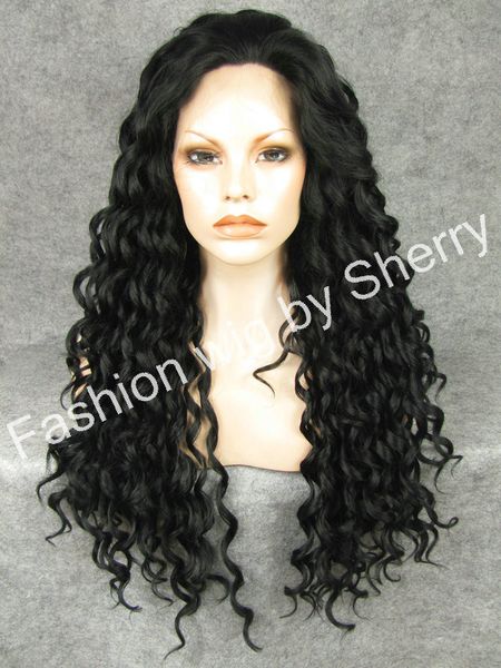 26" Extra Long # 1 Black Heat Friendly синтетический волос Мода кудрявый парик
26" Extra Long # 1 Black Heat Friendly синтетический волос Мода кудрявый парик