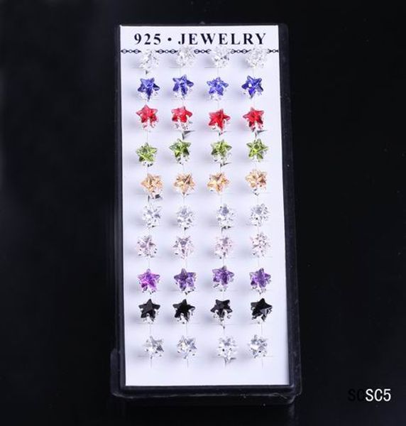 1box / 20pairs форма звезды ассорти Кристалл твердые стерлингового серебра 925 серьги ух
1box / 20pairs форма звезды ассорти Кристалл твердые стерлингового серебра 925 серьги ух