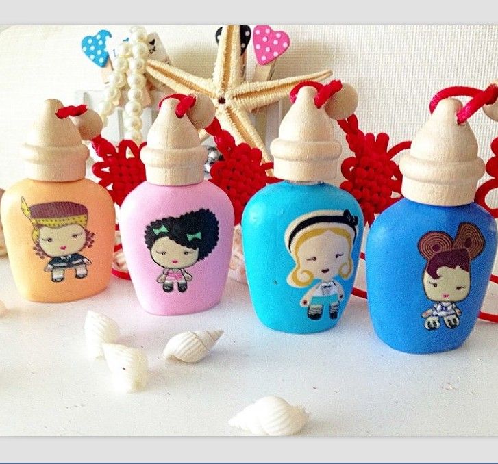 Makeup Glass painting MINI Bottles containers Painting Perfume Jars for Containers  glass Small