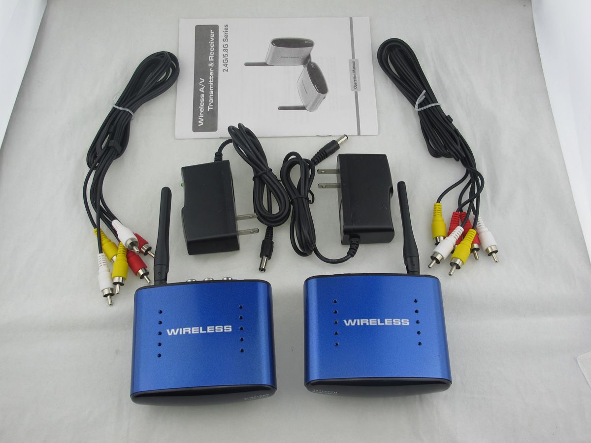 5.8GHZ AV Wireless Transmitter Receiver Sender Audio Video Pat 630 200