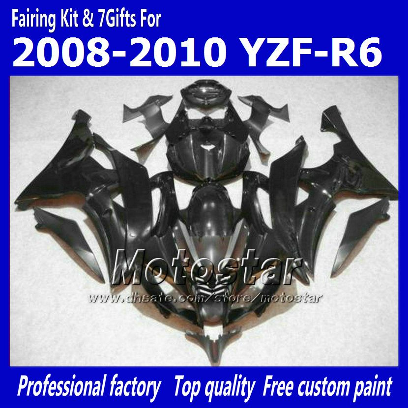 fairing set for YAMAHA 2008 2009 2010 YZF-R6 08 09 10 YZFR6 08 09 10 YZF R6 YZFR600 glossy black Motorcycle Fairings hh56 
fairing set for YAMAHA 2008 2009 2010 YZF-R6 08 09 10 YZFR6 08 09 10 YZF R6 YZFR600 glossy black Motorcycle Fairings hh56