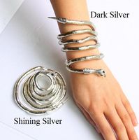 Bohemian Unisex Party Flexible Stainless steel Alloy Necklace Snake