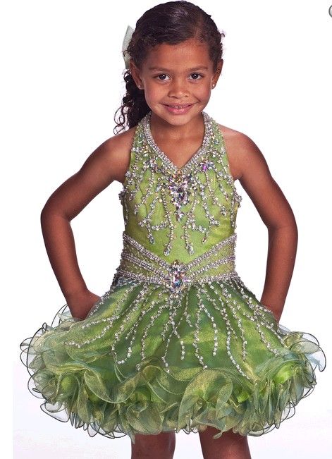 Beautiful flower children's wear edge short skirt girl pageant dress crystal beads hanging neck flower children's clothes customization, Green
Beautiful flower children's wear edge short skirt girl pageant dress crystal beads hanging neck flower children's clothes customization, Green