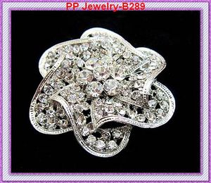 Серебряное покрытие Sparkle Athestone Crystal Crinded Cround Rose Flower Brooches для женщин потрясающие кристаллы