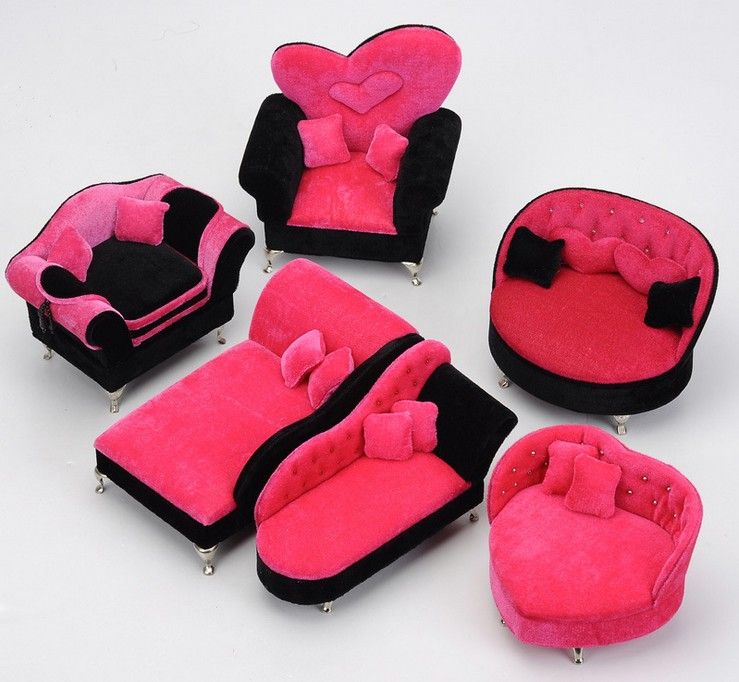 2017 Ems Shipping! Sofa Velvet Jewelry Box / Jewelry Box Princess Sofa