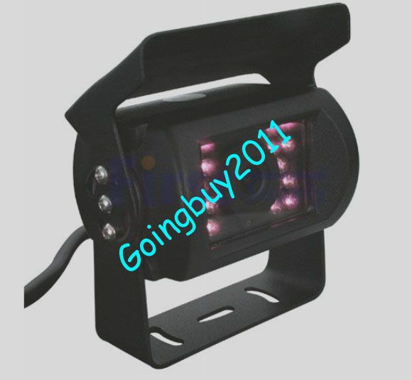 2x 24V 18 LED IR Reversing Camera Waterproof + 9" LCD Monitor Car Rear View Kit for Bus Truck Free Shipping