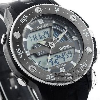 lcd analogue watch