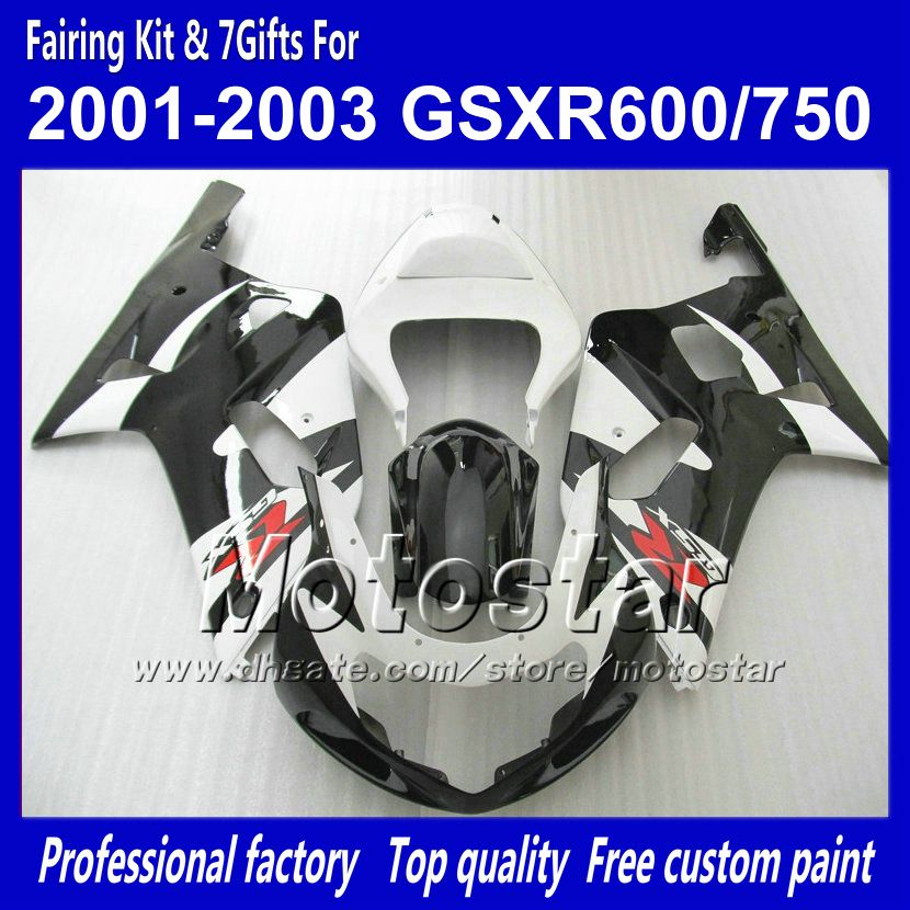 Bodywork fairings for SUZUKI GSXR 600 750 K1 2001 2002 2003 GSXR600 GSXR750 01 02 03 R600 R750 white black fairing set RR83, Multi-color
Bodywork fairings for SUZUKI GSXR 600 750 K1 2001 2002 2003 GSXR600 GSXR750 01 02 03 R600 R750 white black fairing set RR83, Multi-color
