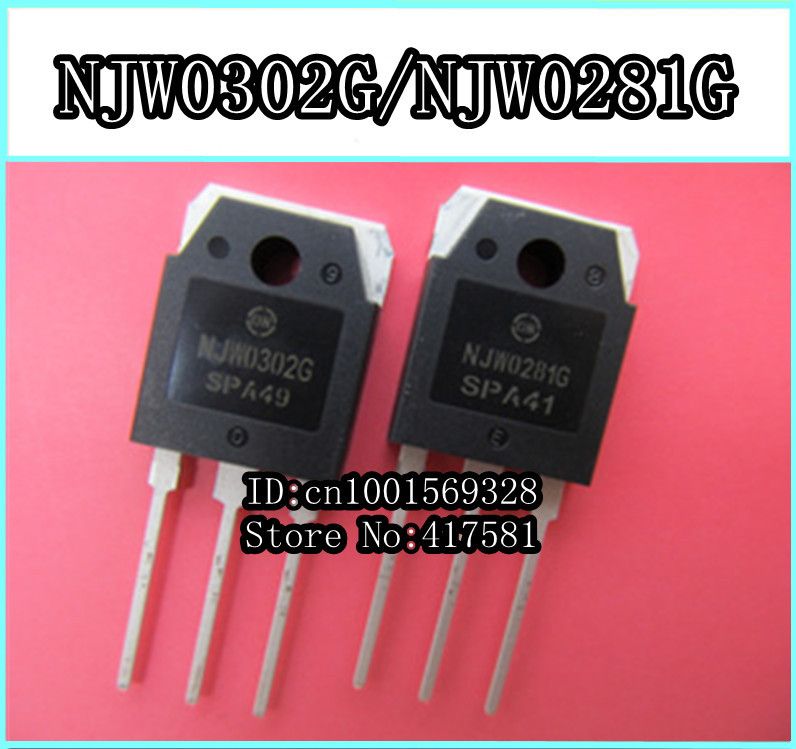 2017 Original On Njw0302g/Njw0281g Njm0302 Njw0281 / To 247 Transistor ...