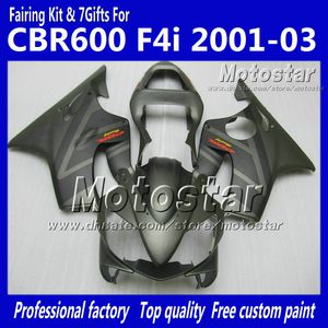 HONDA CBR600F4i 01 02 03 için kaporta kiti özelleştirmek CBR600 F4i CBR 600 F4i 2001 2002 2003 düz gri motosiklet kaporta parçaları