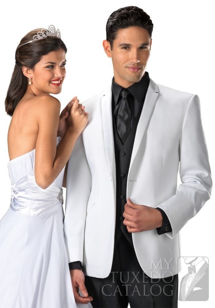 White Jacket And Black Pants Groom Tuxedos Best Man Suits ... White Jacket And Black Pants Groom Tuxedos Best Man Suits ...