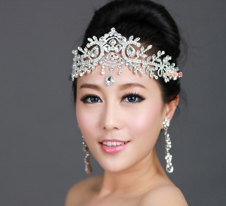 Bride's Headdress Hair Jewelry Diamond Wedding Dress Accessories