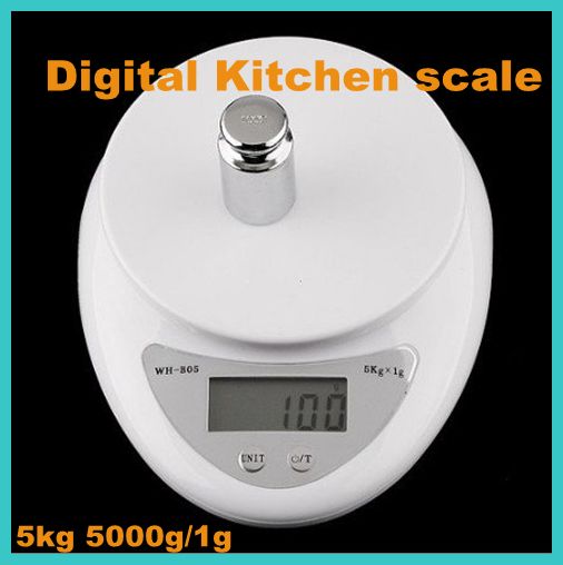 freeshipping Brand new 5000g/1g 5kg Food Diet Postal Kitchen Digital Scale scales balance weight weighting LED electronic WH-B05 от DHgate WW