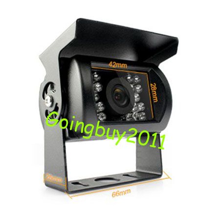 2x 24V 18 LED IR Reversing Camera Waterproof + 9" LCD Monitor Car Rear View Kit for Bus Truck Free Shipping