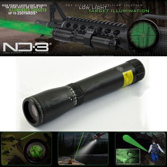 Drss Green Laser Designator Hunting Flashlight With Adjustable Scope Mounts&Battery&Weaver Mount For Night Searching/Hunting/Spotting ND3X30
Drss Green Laser Designator Hunting Flashlight With Adjustable Scope Mounts&Battery&Weaver Mount For Night Searching/Hunting/Spotting ND3X30