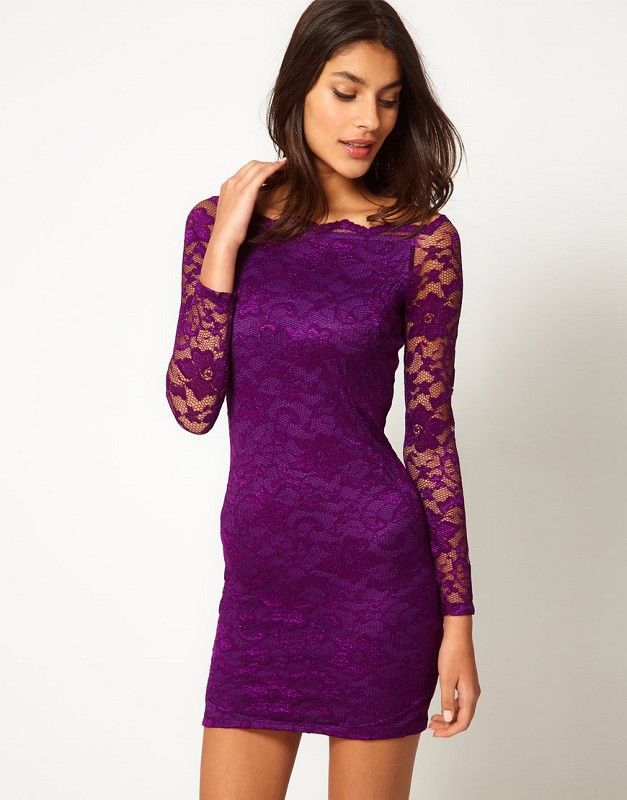 Stylish Lace dress club dress Sexy slim Tight skirt Nightclub dress ...