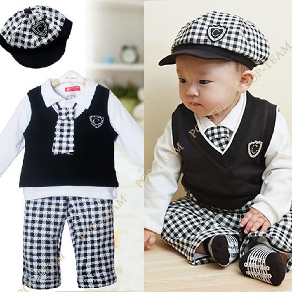 Discount Boy Baby Full Formal Suit Set Christening Outfit Wedding Kids