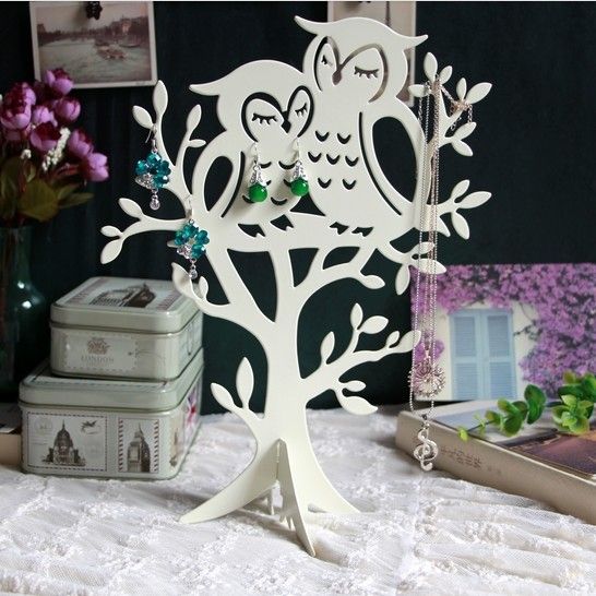 2017 Owl Jewellery Stand Tree Earrings Holder Bracelets Necklace