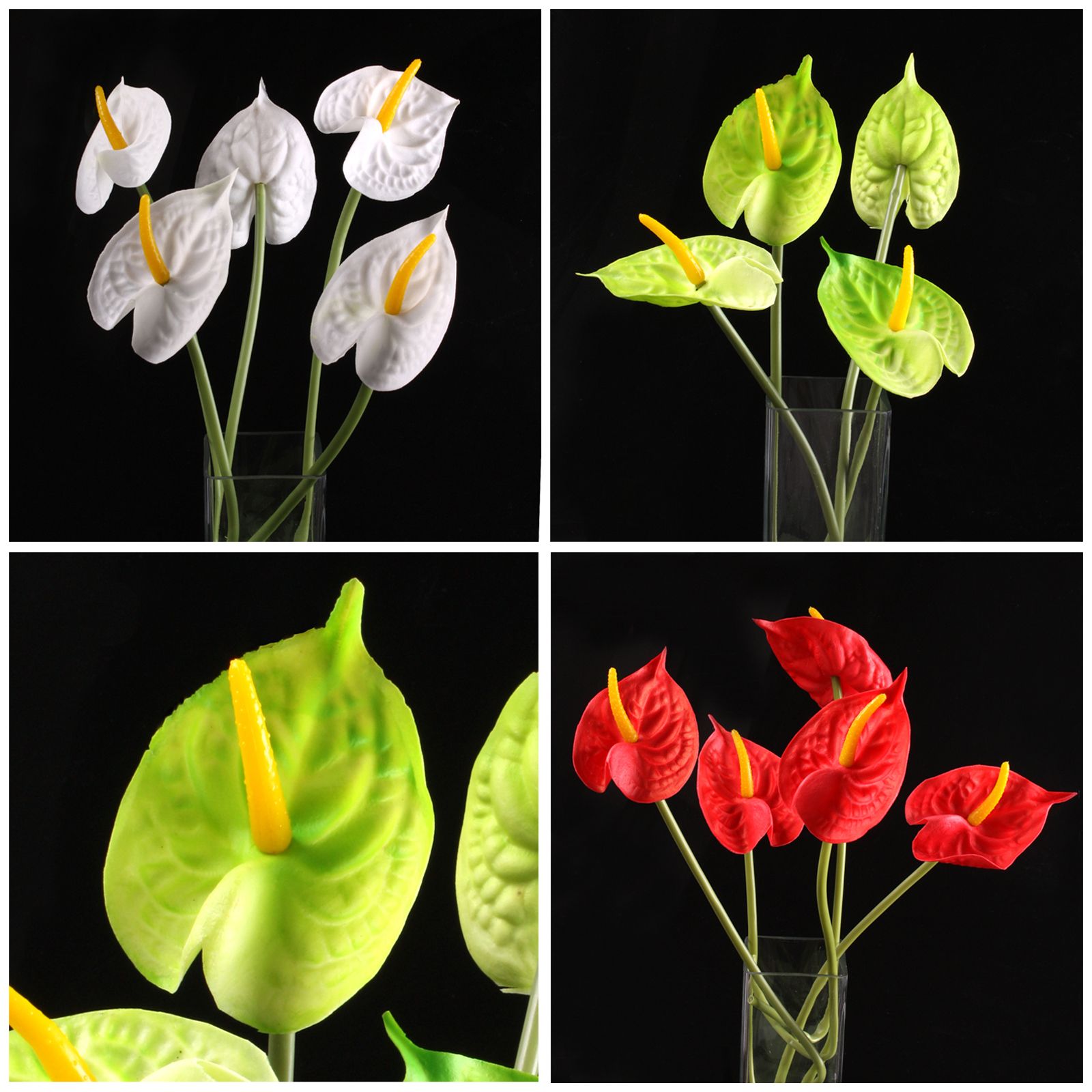 Wholesale Anthurium Lily Latex Real Touch Artificial Flowers Wedding