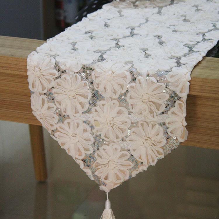 Luxury Fashion Cloth Lace Flower Dining Table Decoration Coffee Luxury Fashion Cloth Lace Flower Dining Table Decoration Coffee Table Runner Long Table Fabric Lace Runner Dinner Mat Table Mat Online with $25.03/Piece on ... - Luxury Fashion Cloth Lace Flower Dining Table Decoration Coffee