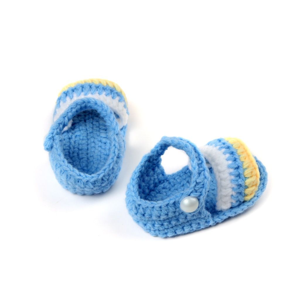 Wholesale Cheap Kids Sandals Handmade Knitting Crochet Baby Crib Shoes ...
