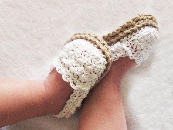 Crochet Baby Sandals First Walker Shoes Infant Slippers Delicate ...
