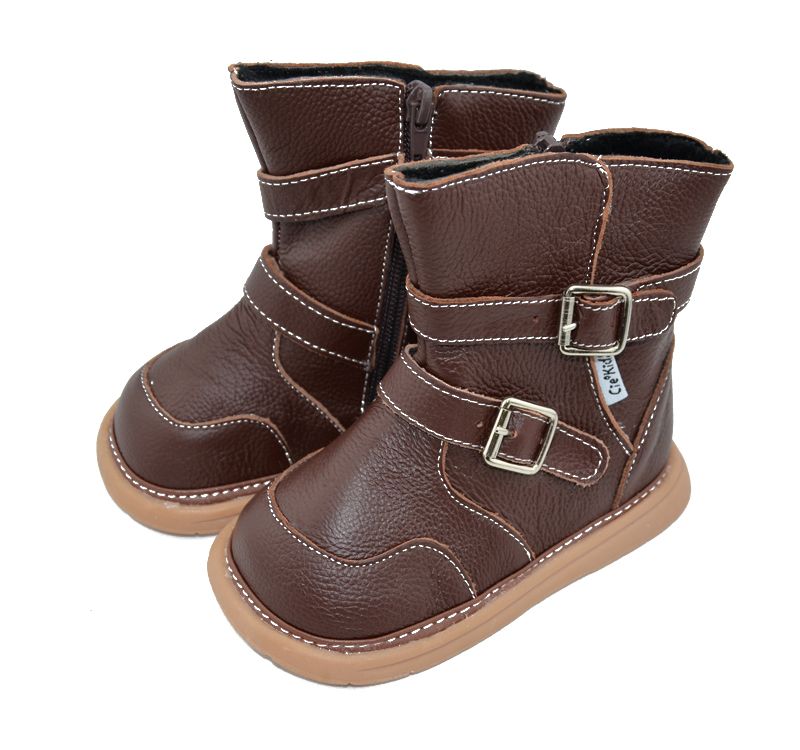Genuine Leather Boots,Baby Boots, Sqc13 Brown,Baby Shoes, Kids Shoes
