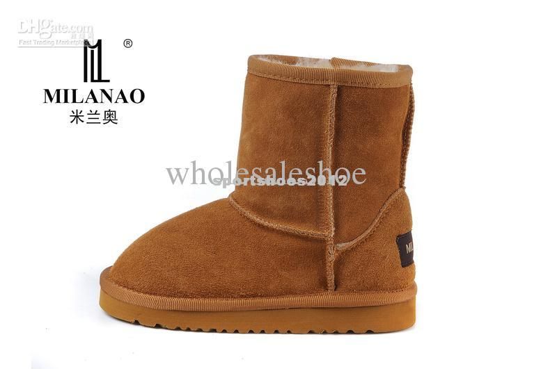 Snow Boots Cheap Kid Boots Discount Girls Suede Maroon Boots Clearance ...