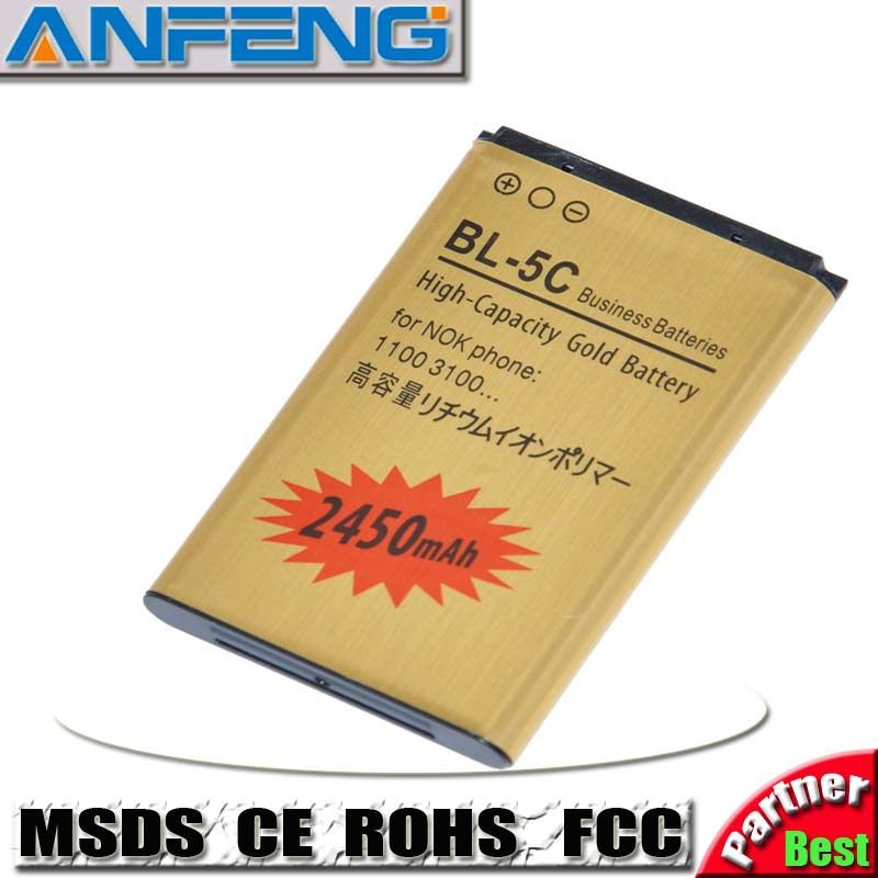 Business Battery 2450mah Bl 5c ForC2 06 C2 00 X2 01 1100 6600 6230 Bl ...