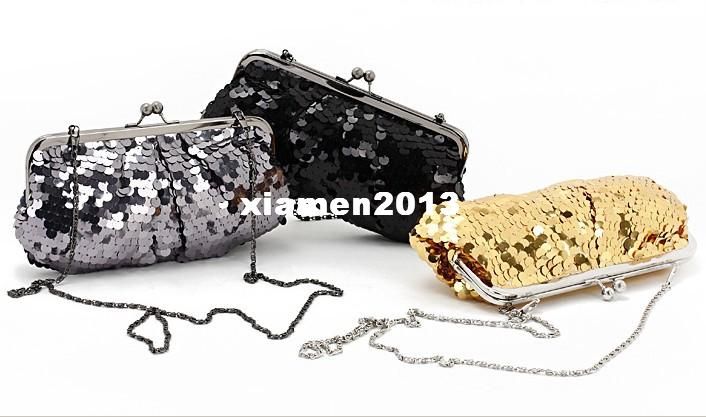 New Fashion Noble and elegant glittering sequins iron Clutch Hand bag, Evening bag, Black
New Fashion Noble and elegant glittering sequins iron Clutch Hand bag, Evening bag, Black