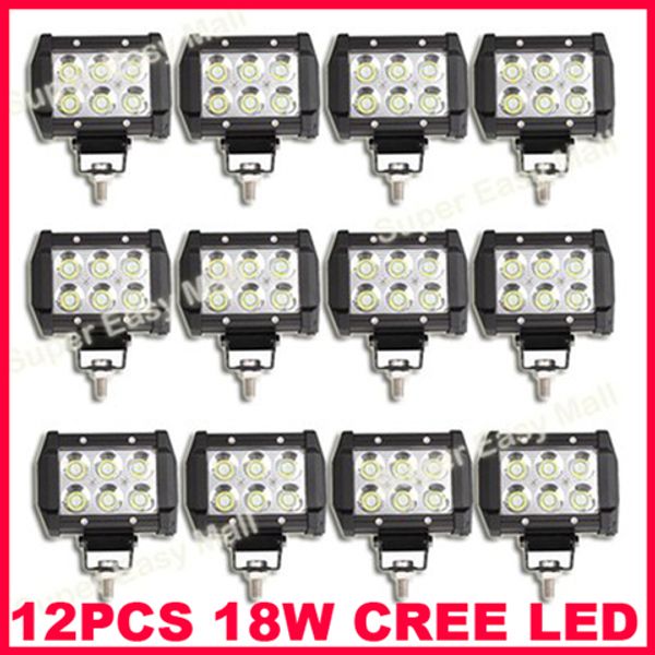 12PCS 4" 18W 6LED*(3W) CREE LED рабочий свет бар внедорожный внедорожник ATV 4WD 4x4 Spot / Flood Beam 9-32V 1600
12PCS 4" 18W 6LED*(3W) CREE LED рабочий свет бар внедорожный внедорожник ATV 4WD 4x4 Spot / Flood Beam 9-32V 1600