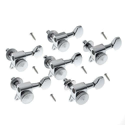 6R Chrome Guitar Tuning Pegs Tuner Machine Heads with Lock Schaller Style In Stock 
6R Chrome Guitar Tuning Pegs Tuner Machine Heads with Lock Schaller Style In Stock