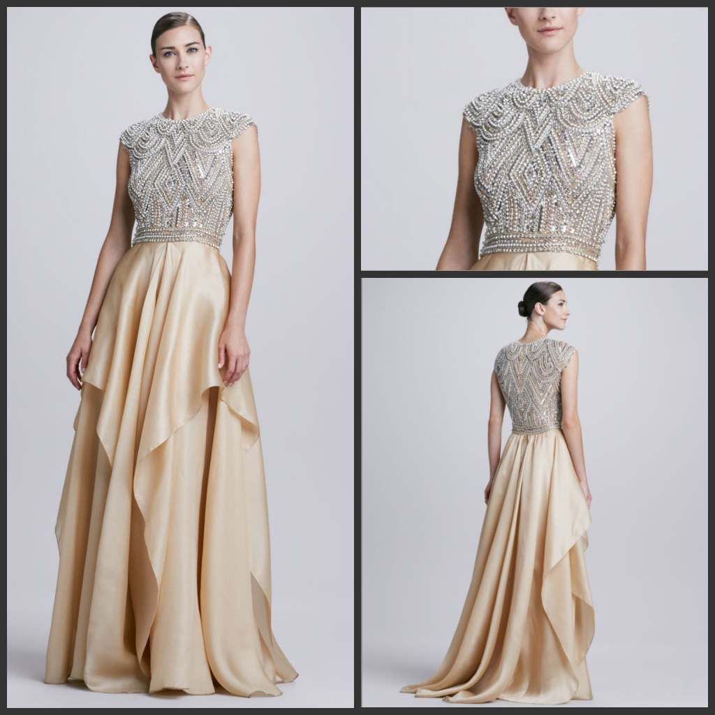 Best Quality Ellie Saab Evening Dresses Formal Gowns Heavy Beaded ...