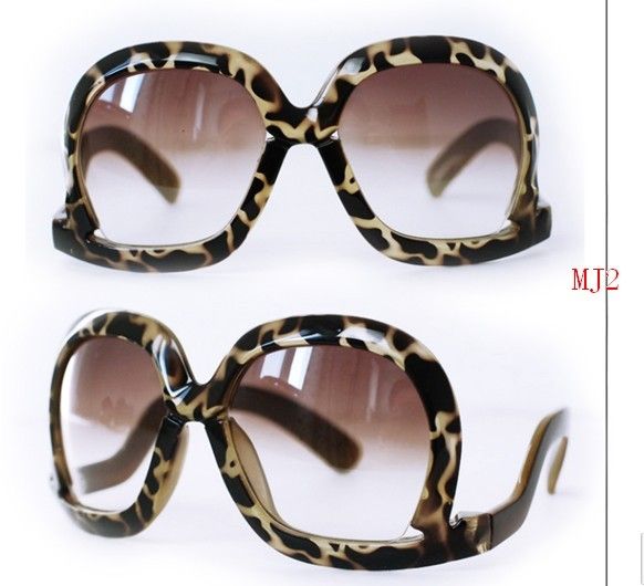 Leopard Fashion Design Sunglasses Woman Upside Down Sunglasses