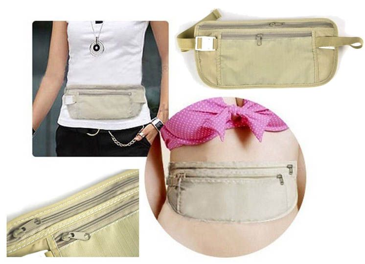 2013 New Hot Hidden Pocket Wallet Travel Ultra Thin Personals Port