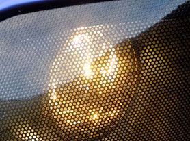 HEADLIGHT TINTING PERFORATED MESH FILM LIKE FLY-EYE MOT LEGAL TINT Both Side black Size 1.07x50meter Free Shipping To UK
